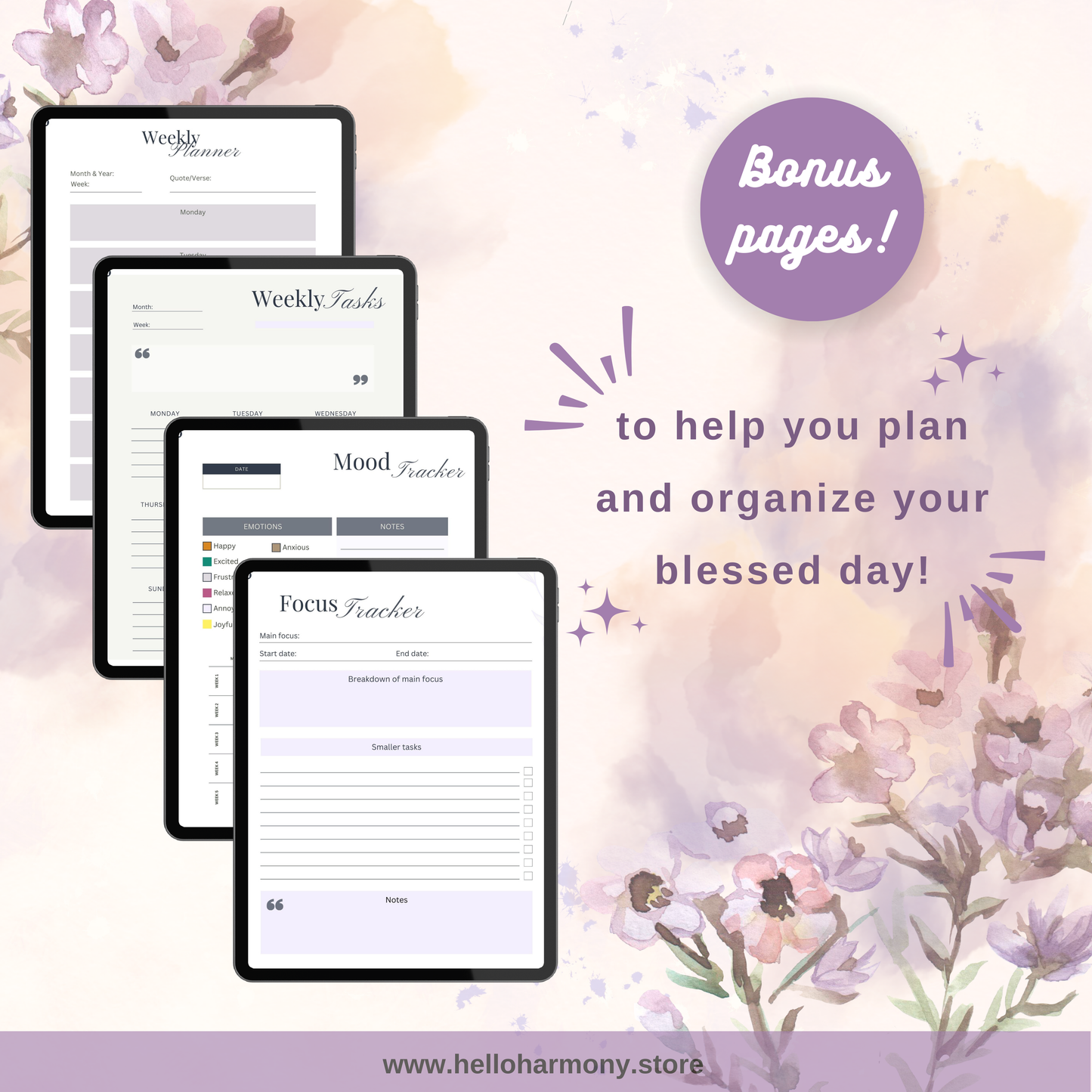 Grace in Faith Prayer Journal | 50+ Hyperlinked Pages | Digital Christian Planner | Vertical