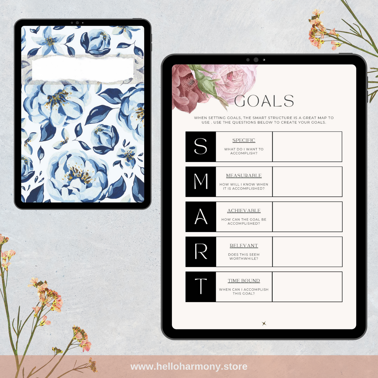 Undated Self-Improvement Journal & Planner | 12 Different Templates | Printer Friendly | Vertical